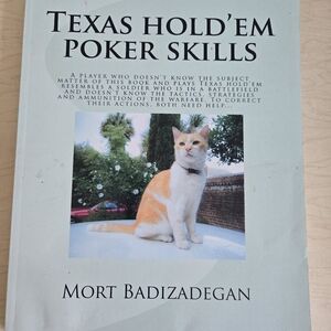 Two Paperback Books. Texas Hold'em. Books About Poker. By Mort Badizadegan.